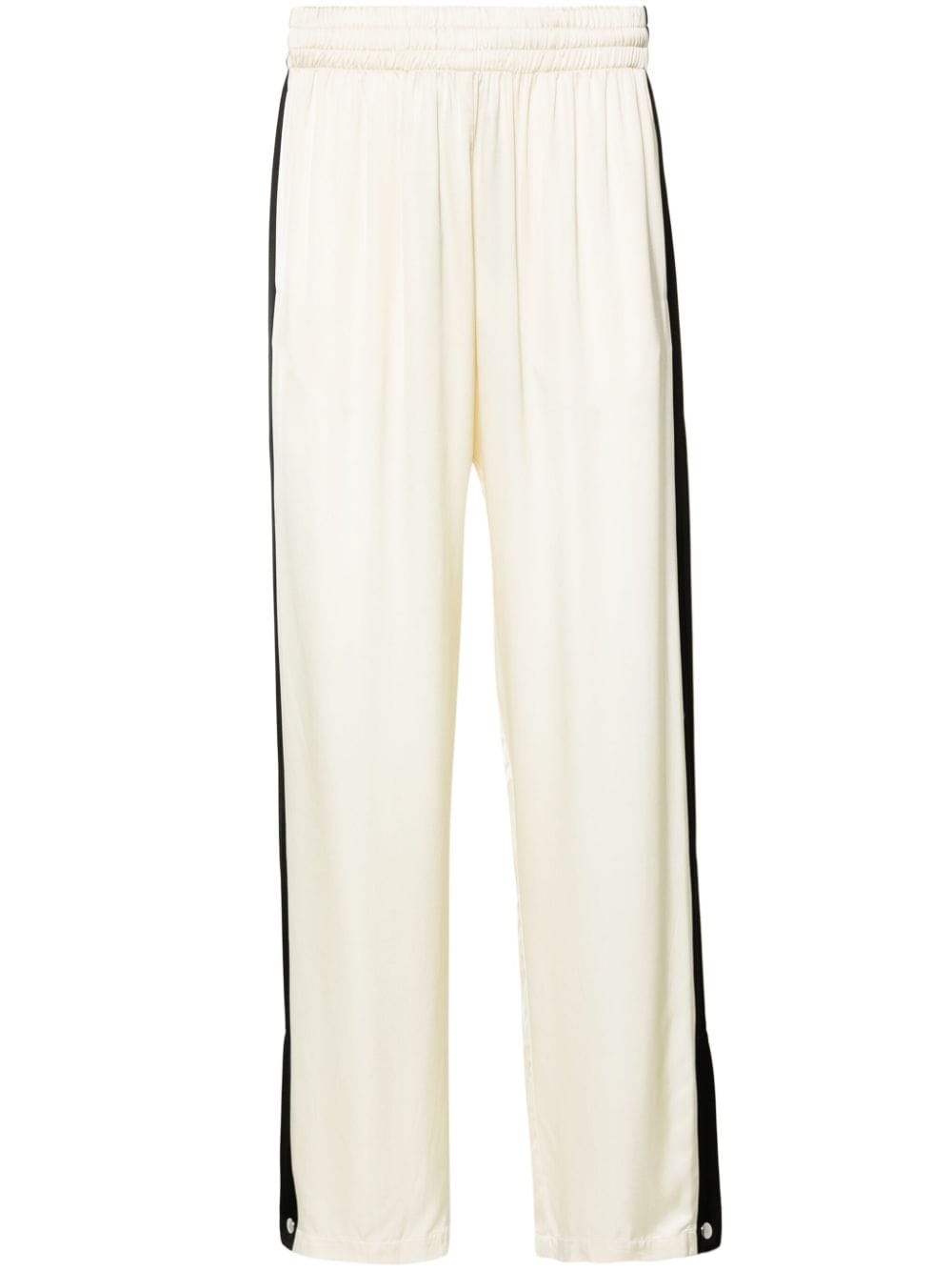 BLUE SKY INN stripe-detail straight-leg trousers - Neutrals von BLUE SKY INN