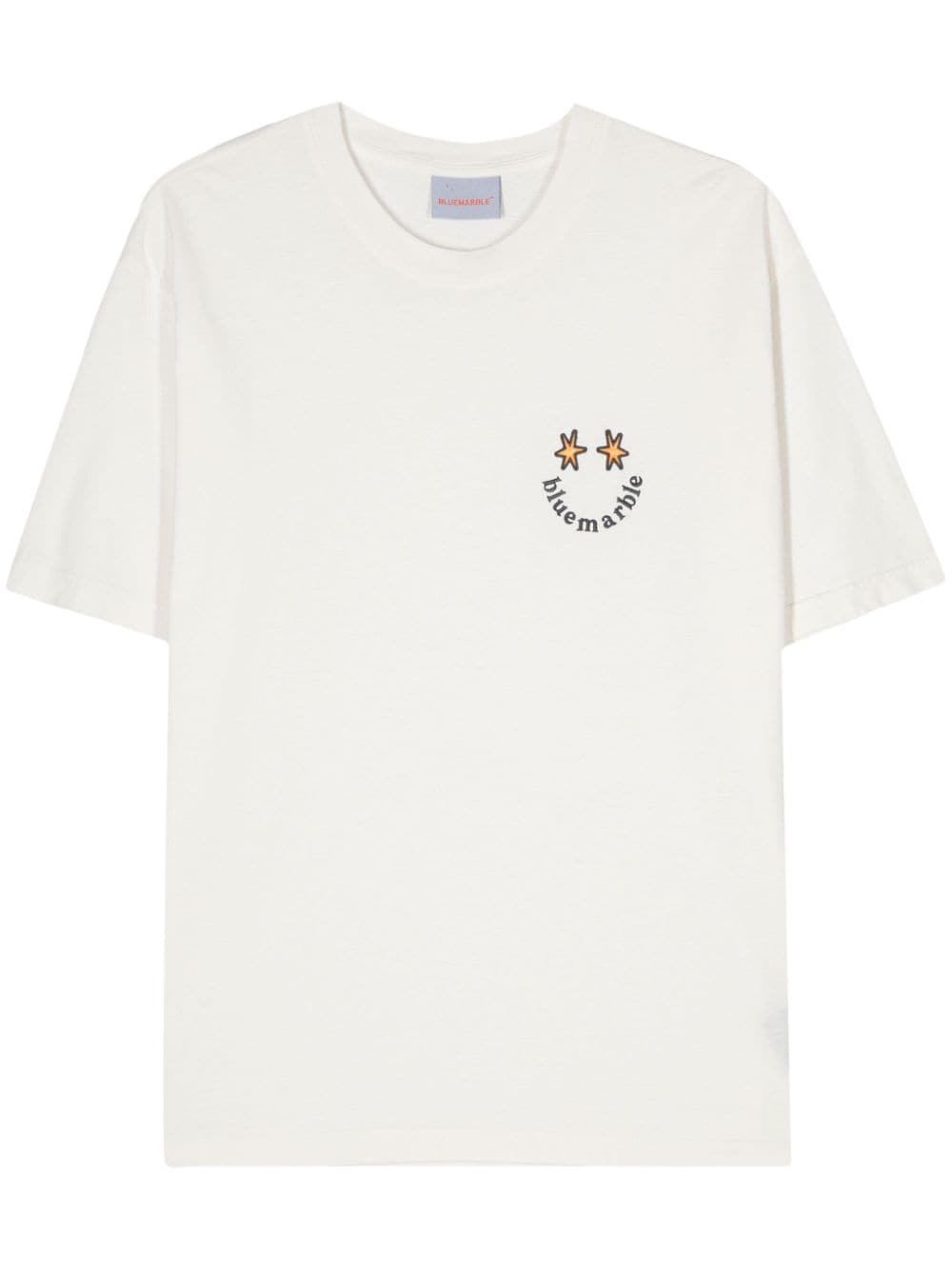 BLUEMARBLE logo-embroidered cotton T-shirt - White von BLUEMARBLE