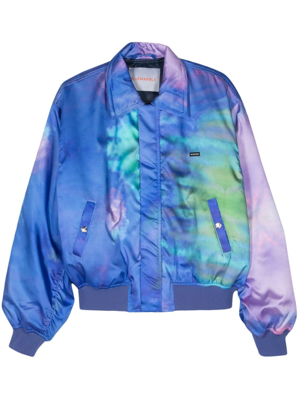 BLUEMARBLE tie-dye pattern padded jacket von BLUEMARBLE