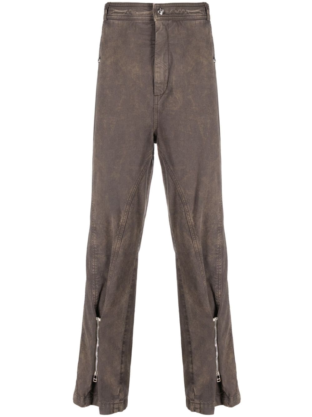 BLUEMARBLE zip-detail straight-leg jeans - Neutrals von BLUEMARBLE