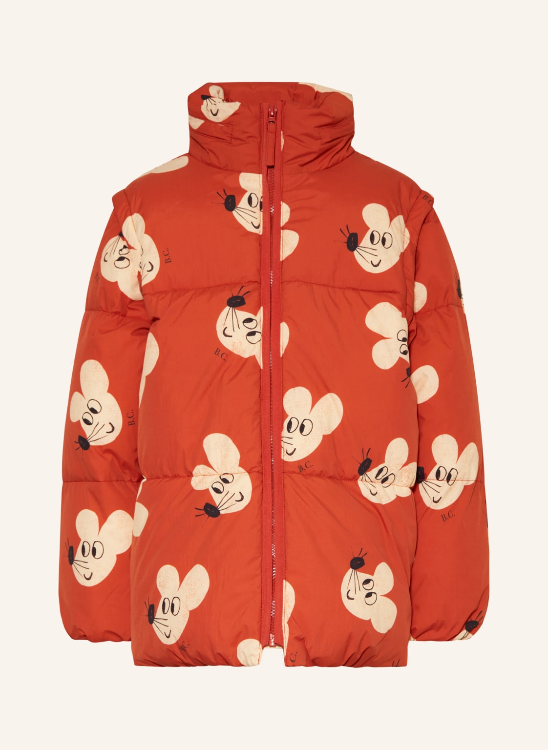 Bobo Choses Steppjacke Mit Abnehmbaren Ärmeln rot von BOBO CHOSES