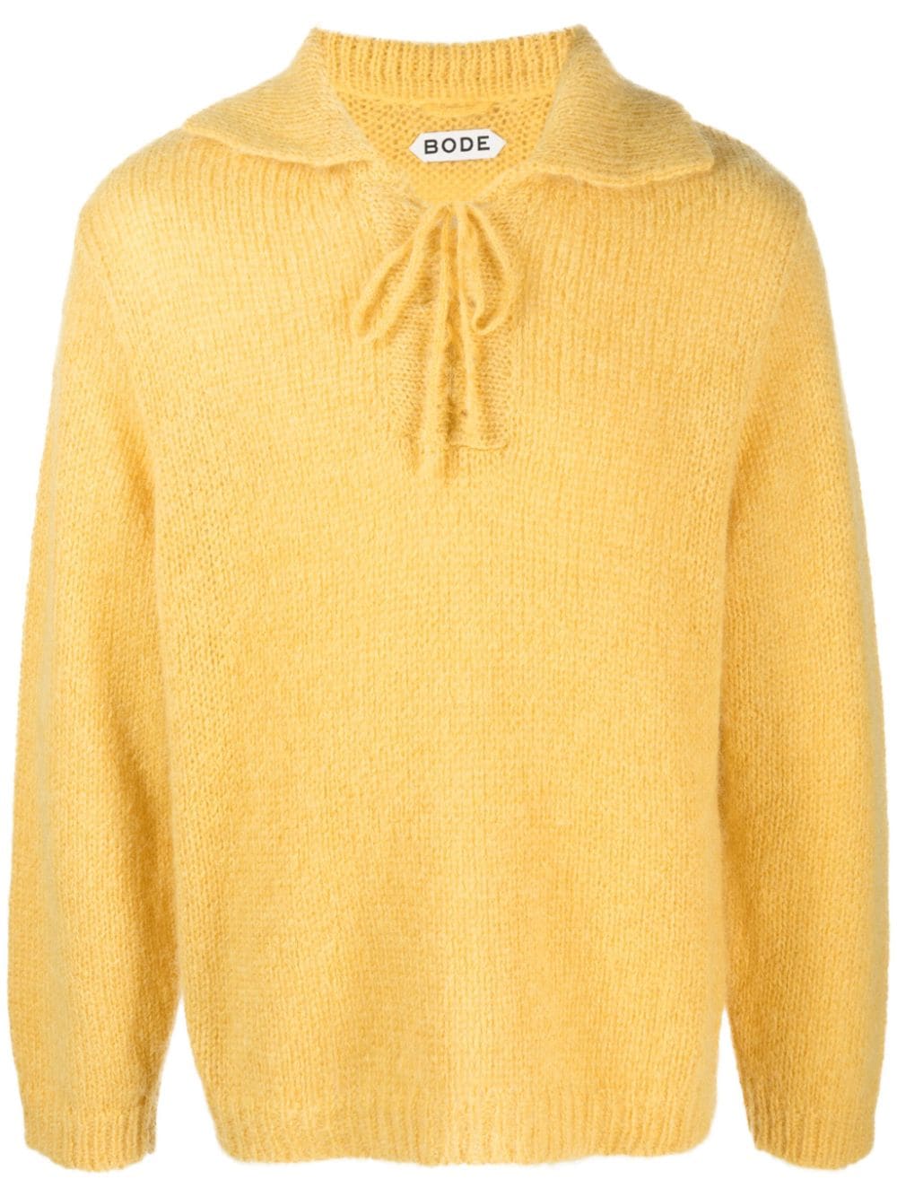 BODE Alpine lace-up jumper - Yellow von BODE