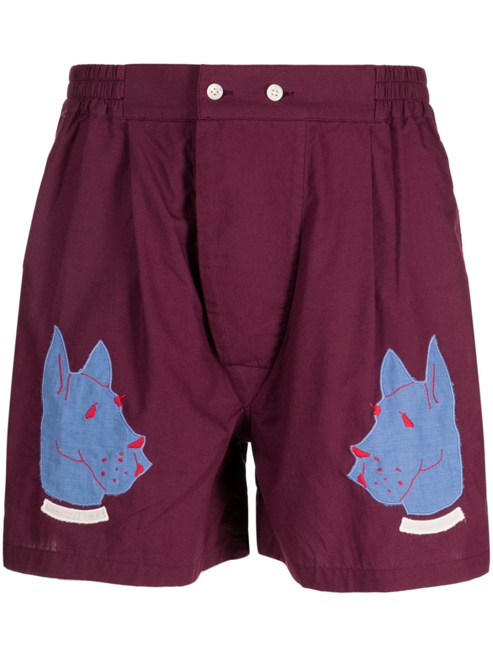 BODE Doberman appliqué boxers - Purple von BODE