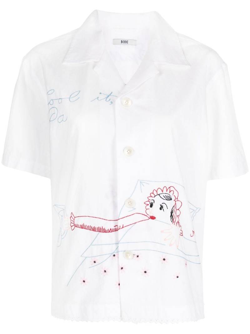 BODE His and Hers short-sleeve shirt - White von BODE