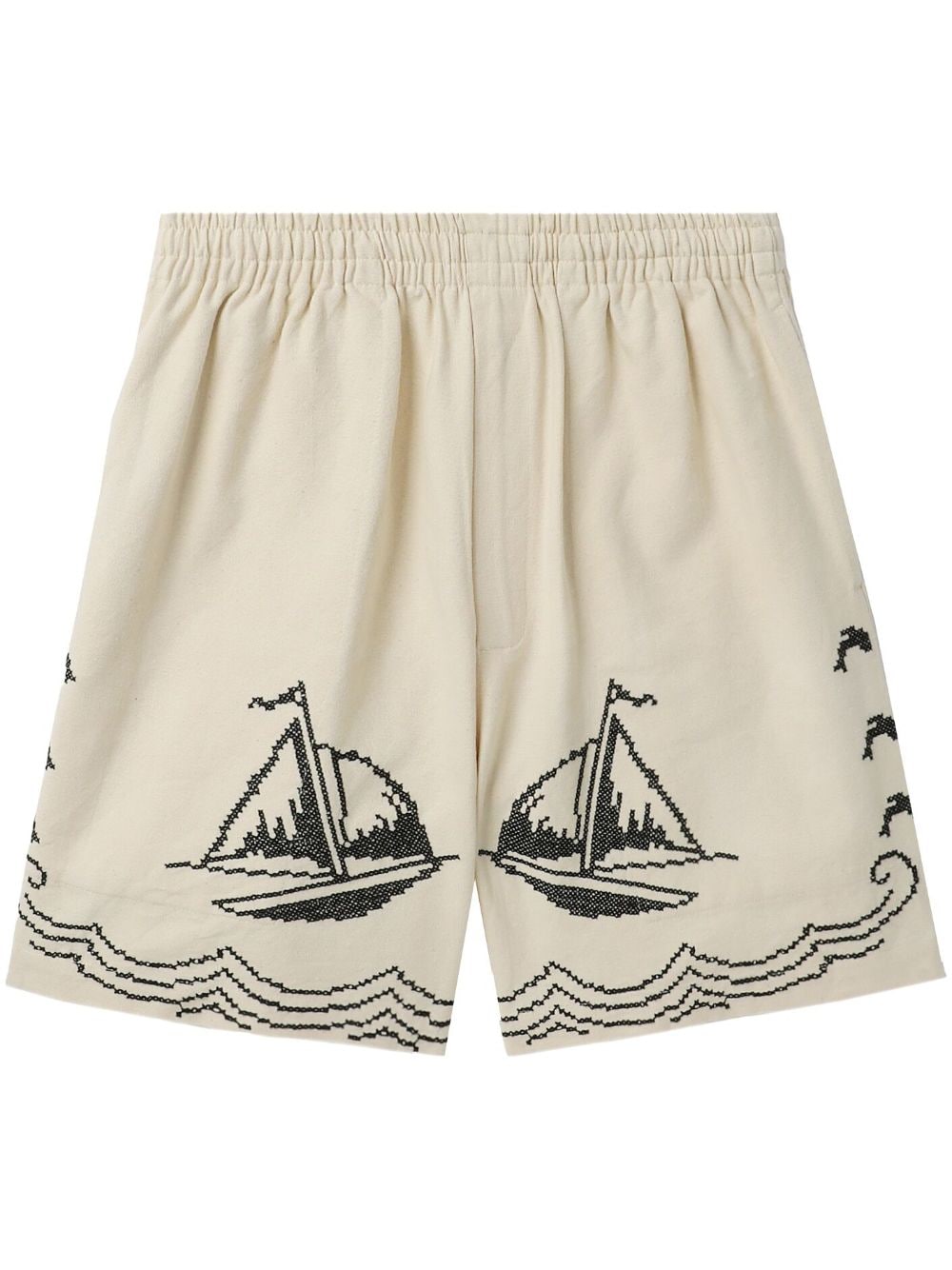 BODE Sailing cotton shorts - Neutrals von BODE