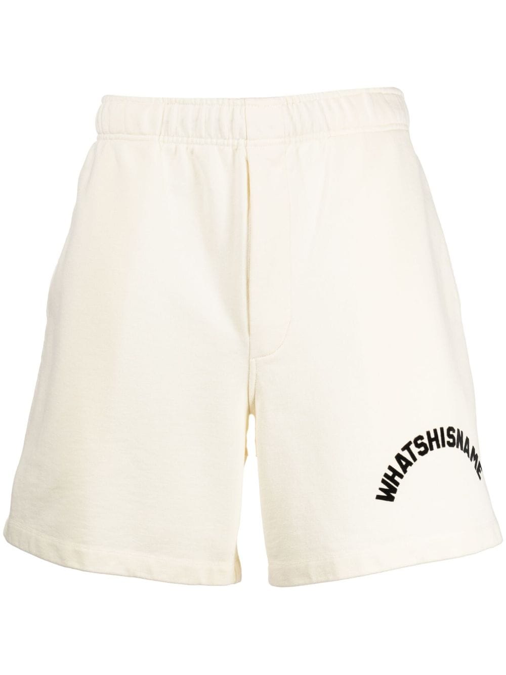 BODE Whatshisname logo-print cotton track shorts - Neutrals von BODE