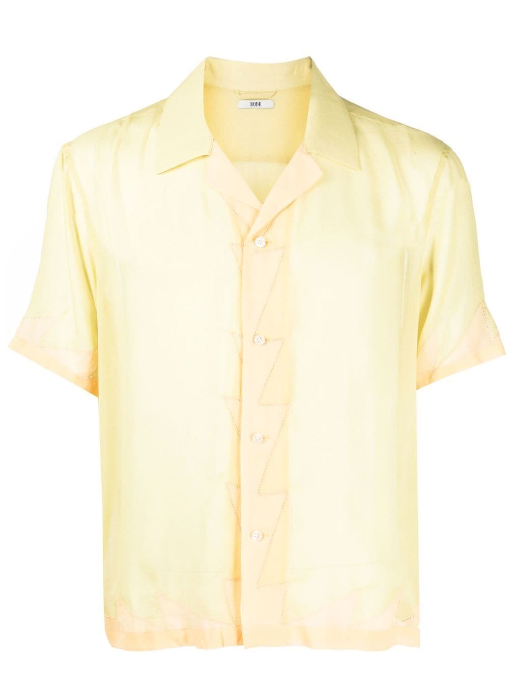 BODE v-neck silk shirt - Green von BODE