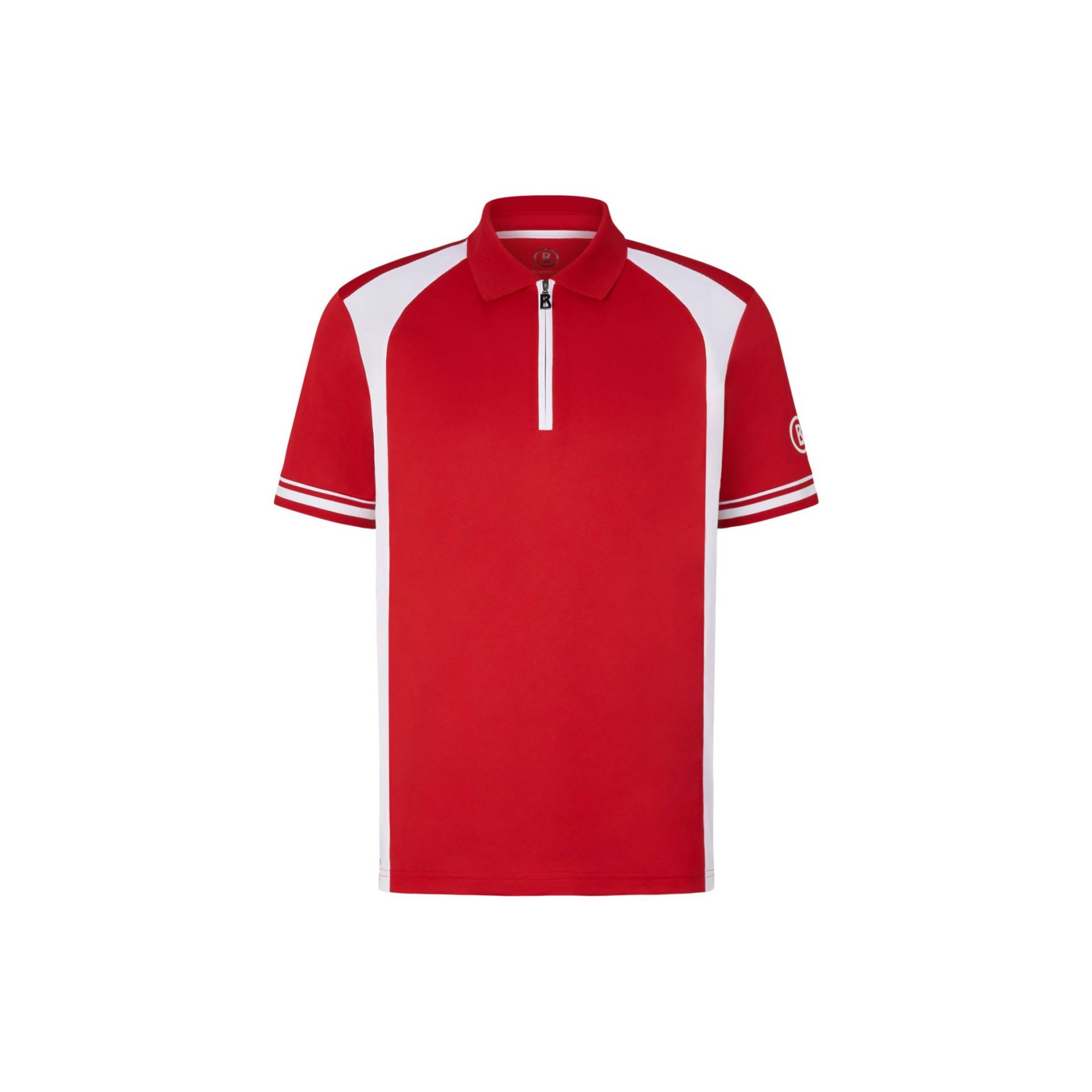 BOGNER SPORT Funktions-Polo-Shirt Barney für Herren - Rot/Weiß von BOGNER Sport