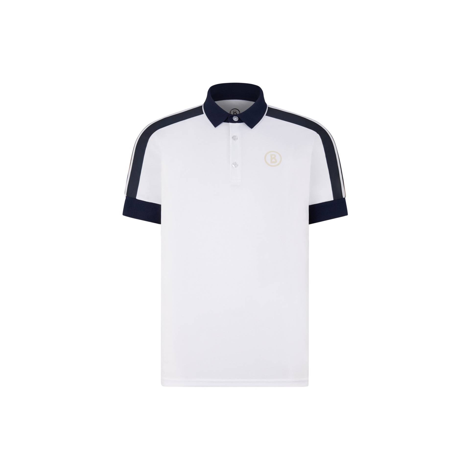 BOGNER SPORT Funktions-Polo-Shirt Claudius für Herren - Weiß/Navy-Blau von BOGNER Sport