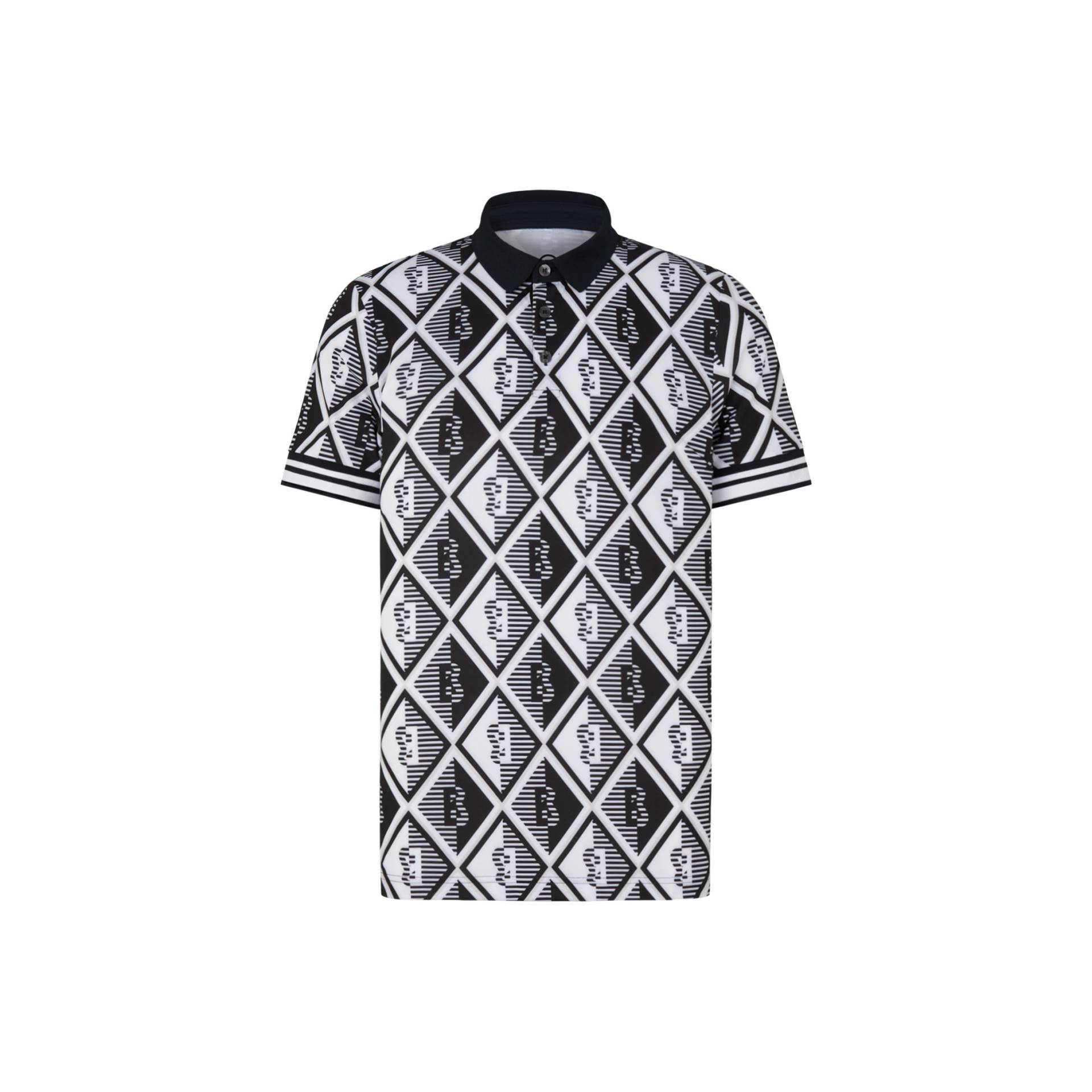 BOGNER SPORT  Funktions-Polo-Shirt Ron für Herren - Schwarz/Weiß von BOGNER Sport