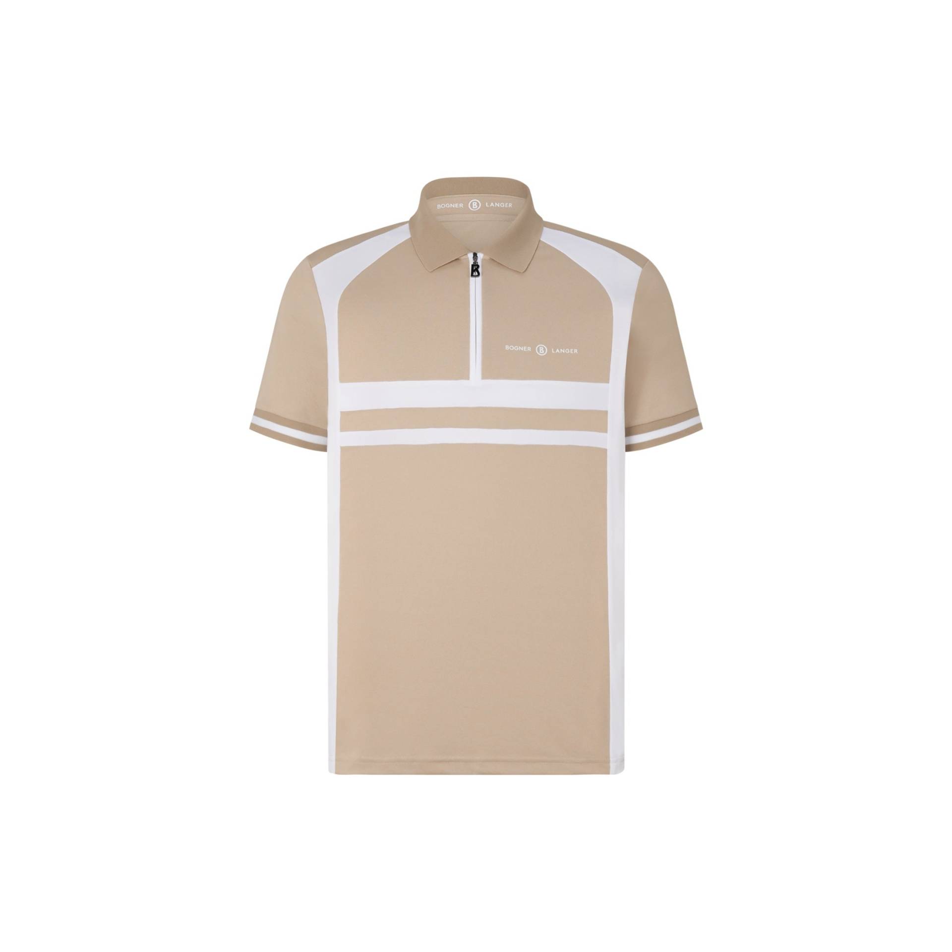 BOGNER SPORT Polo-Shirt Bernhard für Herren - Beige/Weiß von BOGNER Sport