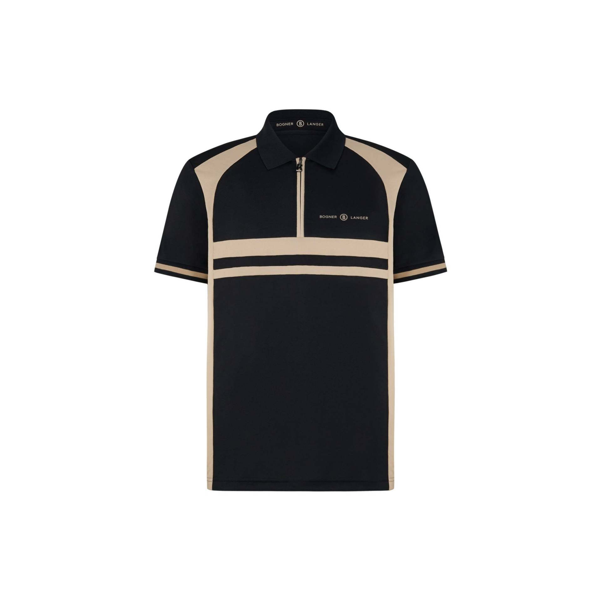 BOGNER SPORT Polo-Shirt Bernhard für Herren - Schwarz/Beige von BOGNER Sport