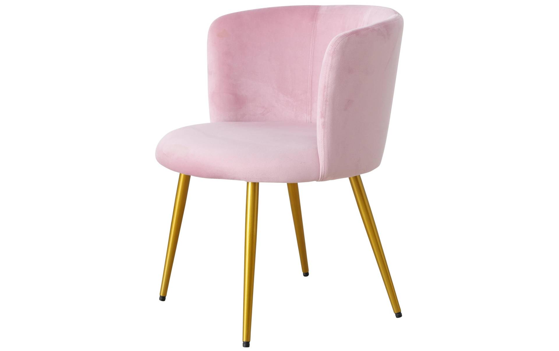 BOLTZE Loungesessel »Velvet MDF/Polyester, Goldfarben/Rosa« von BOLTZE