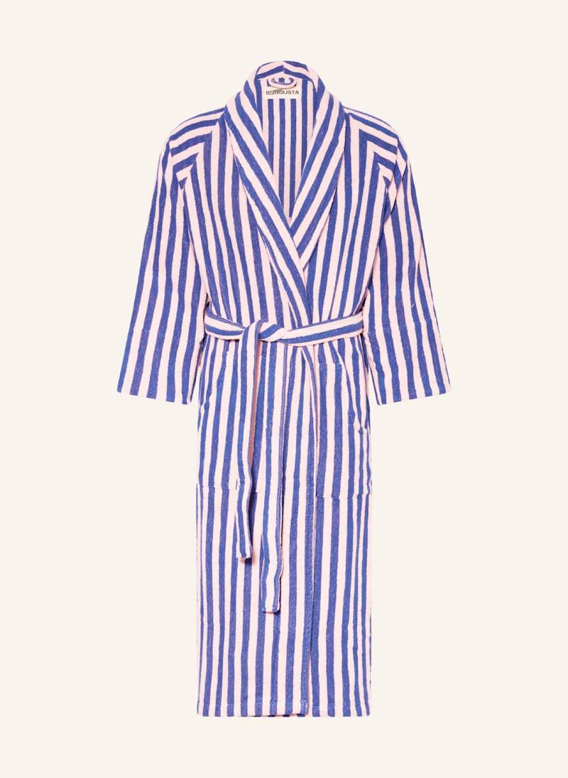 Bongusta Unisex-Bademantel Naram blau von BONGUSTA