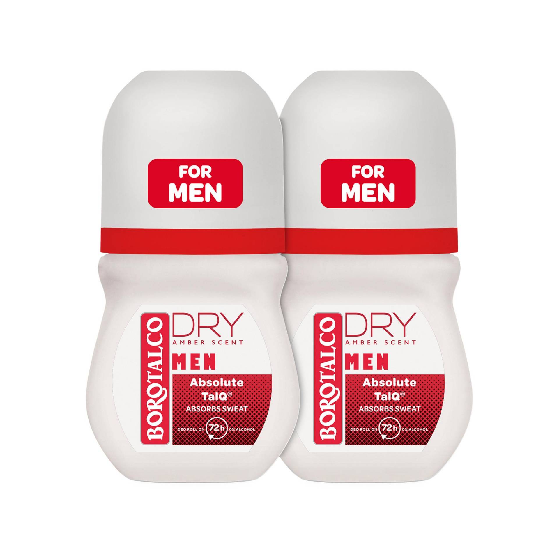 Deo Men Extra Dry Amber Roll On Duo Damen  2X50ML von BOROTALCO