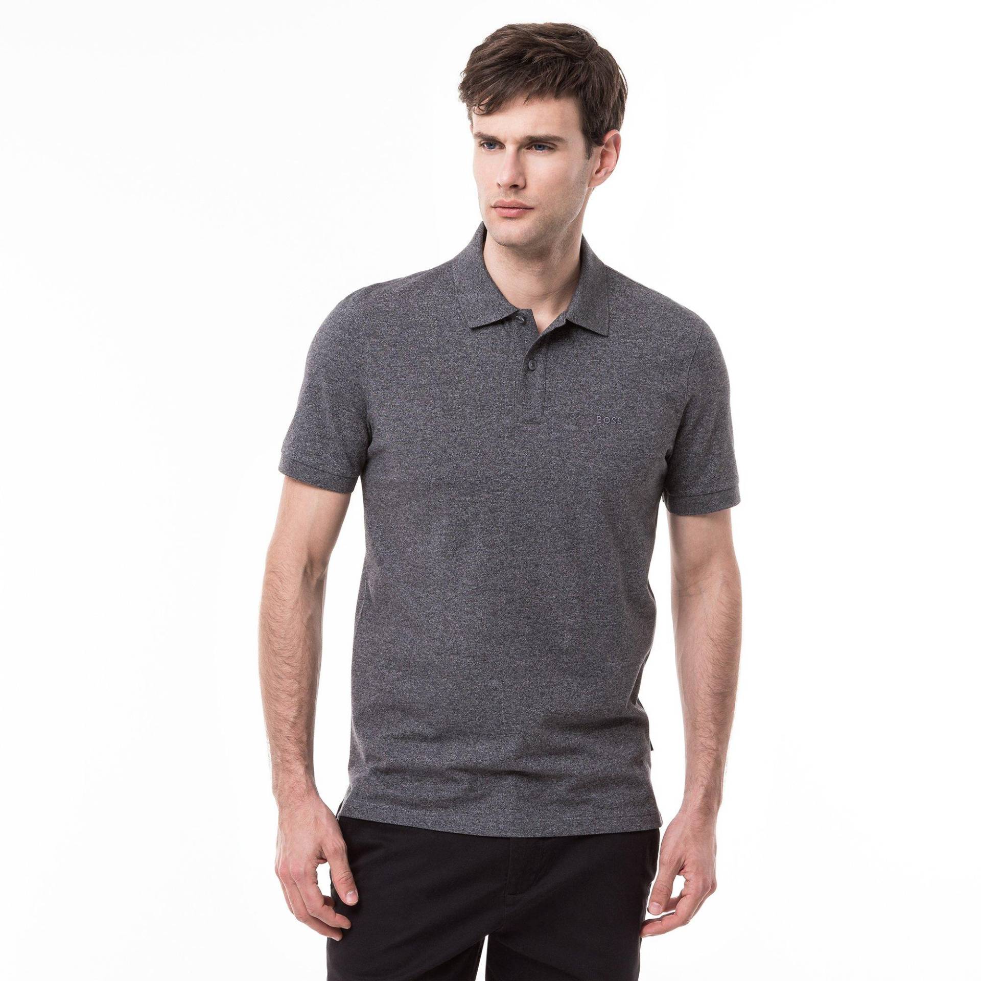 Poloshirt, Kurzarm Herren Grau XL von BOSS BLACK