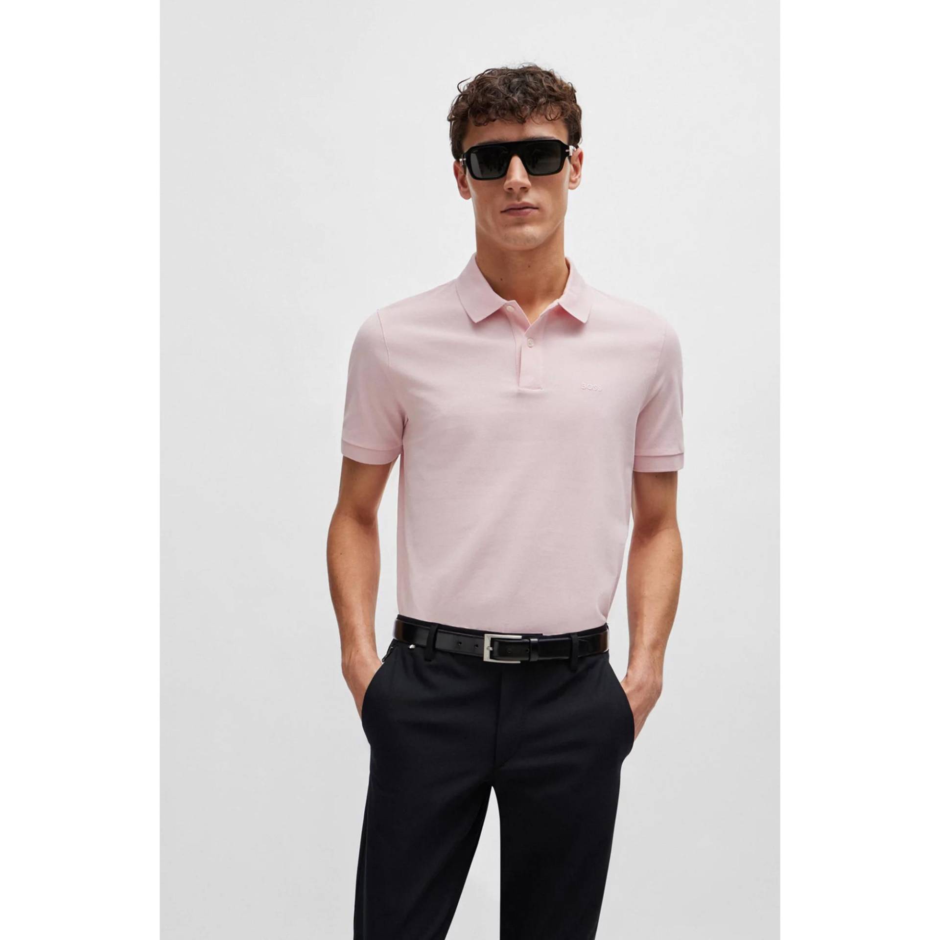 Poloshirt, Kurzarm Herren Rosa M von BOSS BLACK