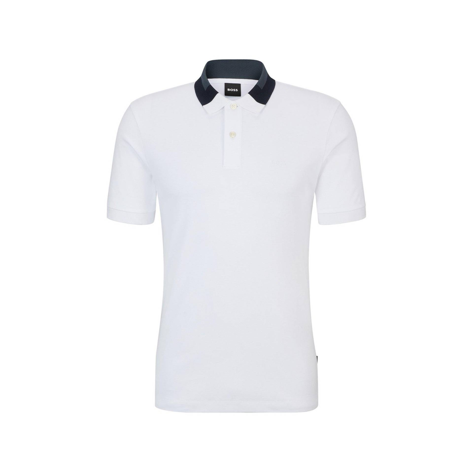 Poloshirt, Kurzarm Herren Weiss M von BOSS BLACK