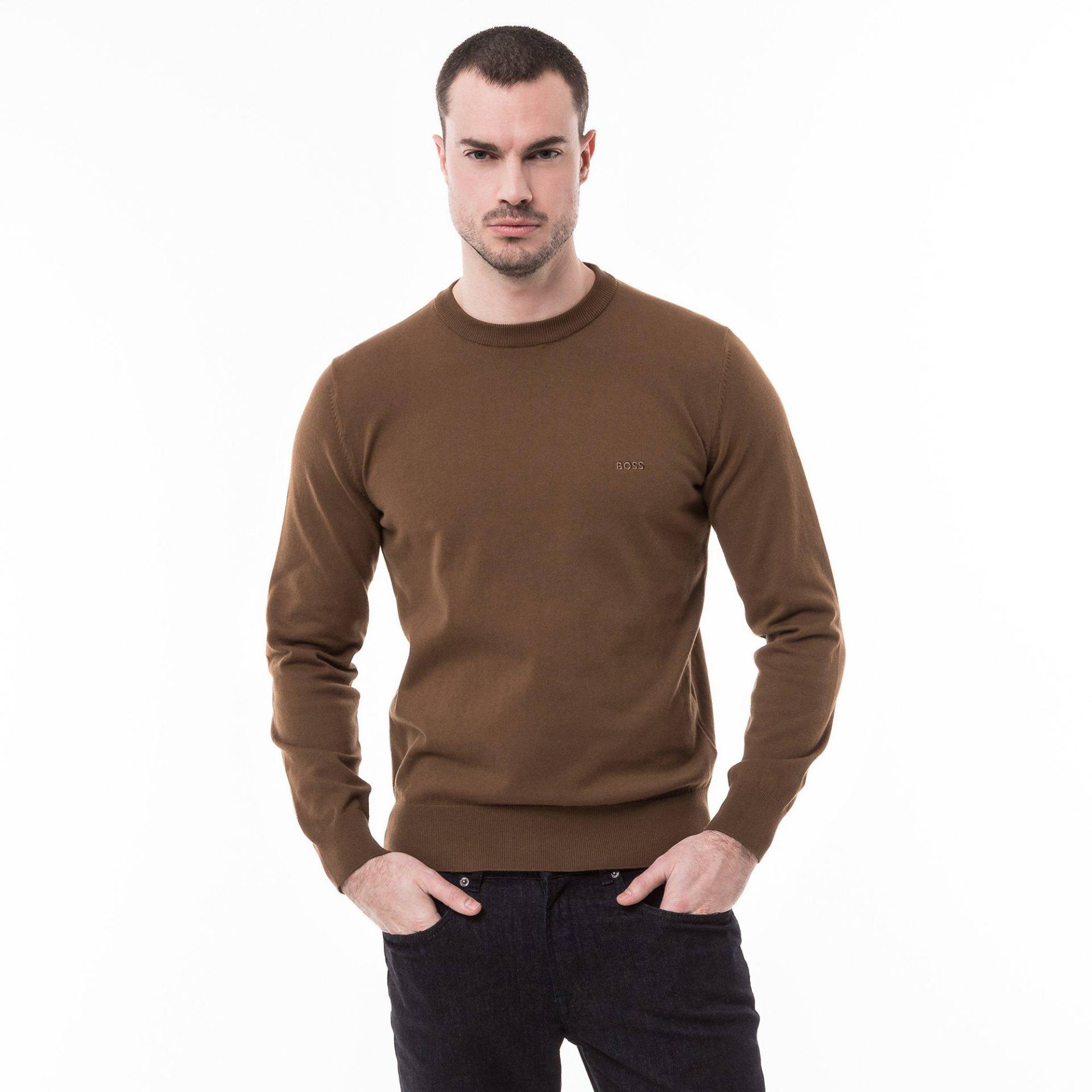 Pullover Herren Hellbraun L von BOSS BLACK