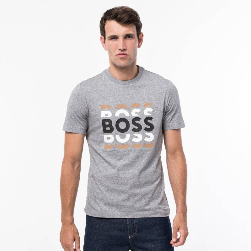 T-shirt Herren Silber M von BOSS BLACK