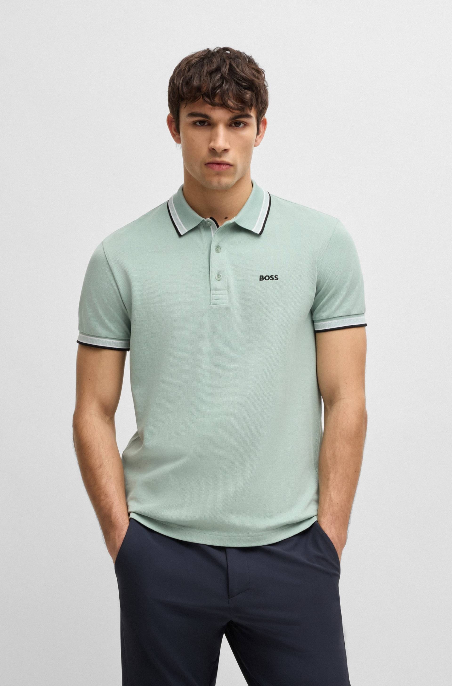 BOSS GREEN Poloshirt »Paddy«, mit kontrastfarbenen Streifen am Kragen von BOSS GREEN