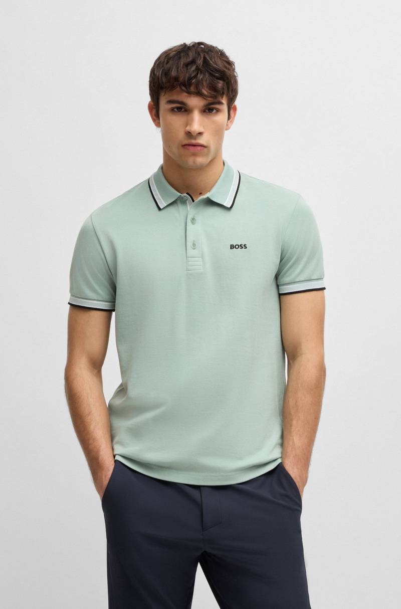 BOSS GREEN Poloshirt »Paddy«, mit kontrastfarbenen Streifen am Kragen von BOSS GREEN
