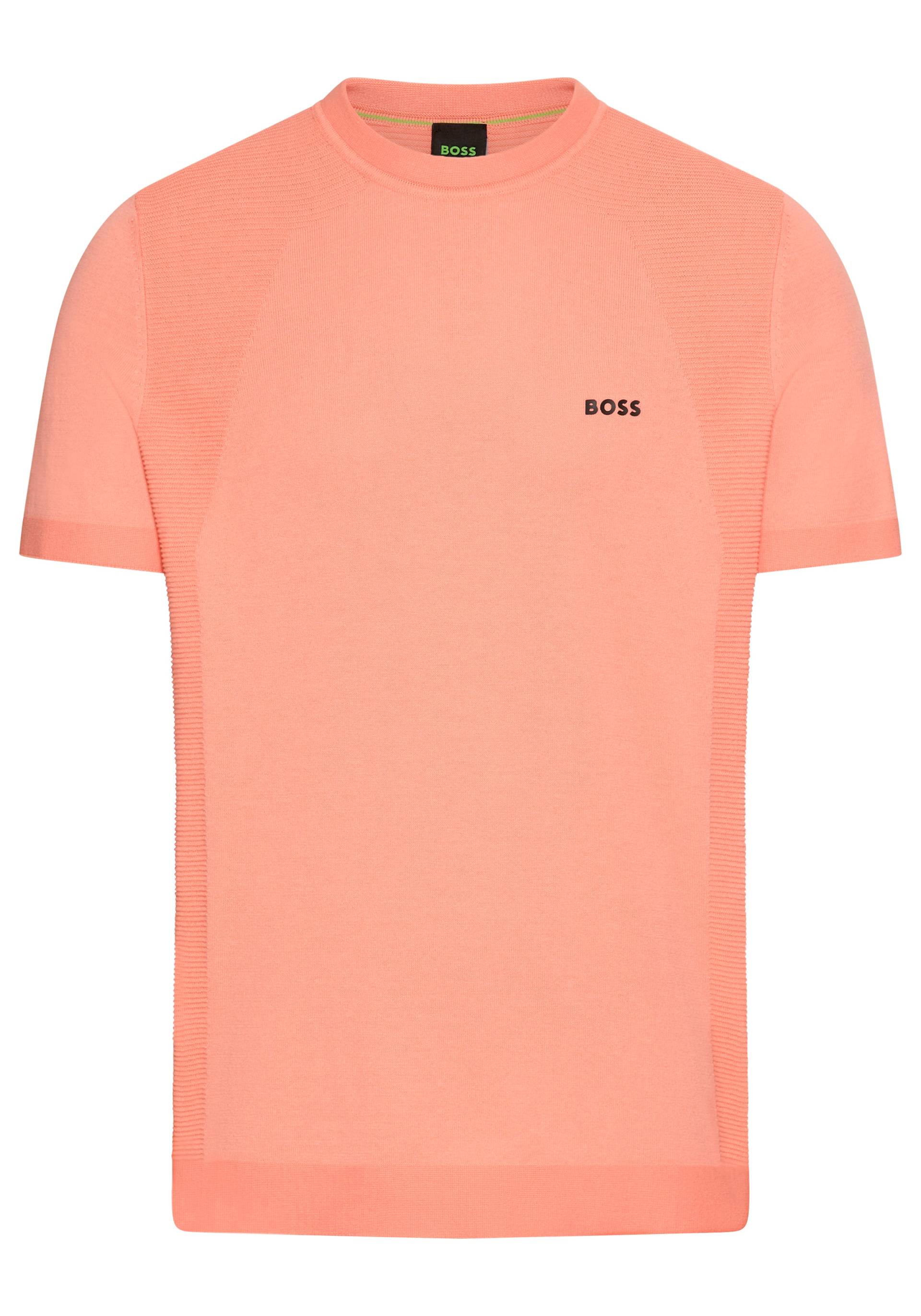 BOSS GREEN Rundhalspullover »Momentum_Lite_T24«, mit Strukturmix von BOSS GREEN