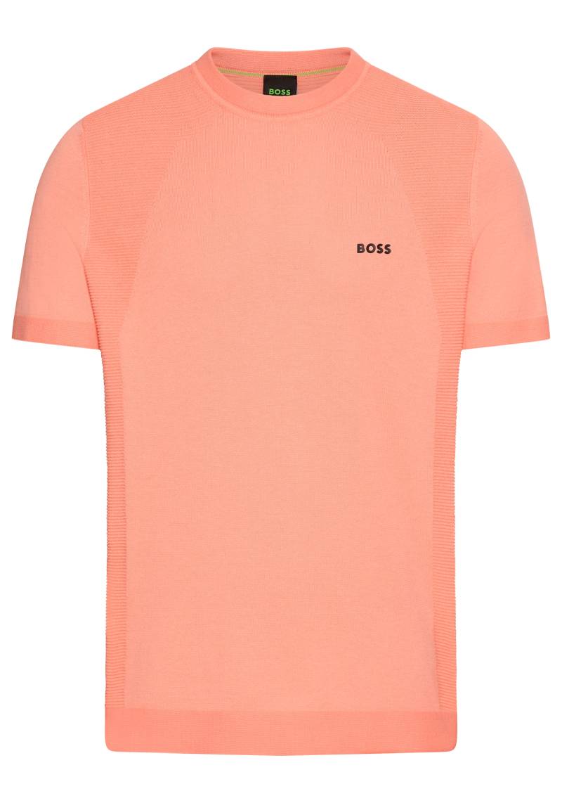 BOSS GREEN Rundhalspullover »Momentum_Lite_T24«, mit Strukturmix von BOSS GREEN