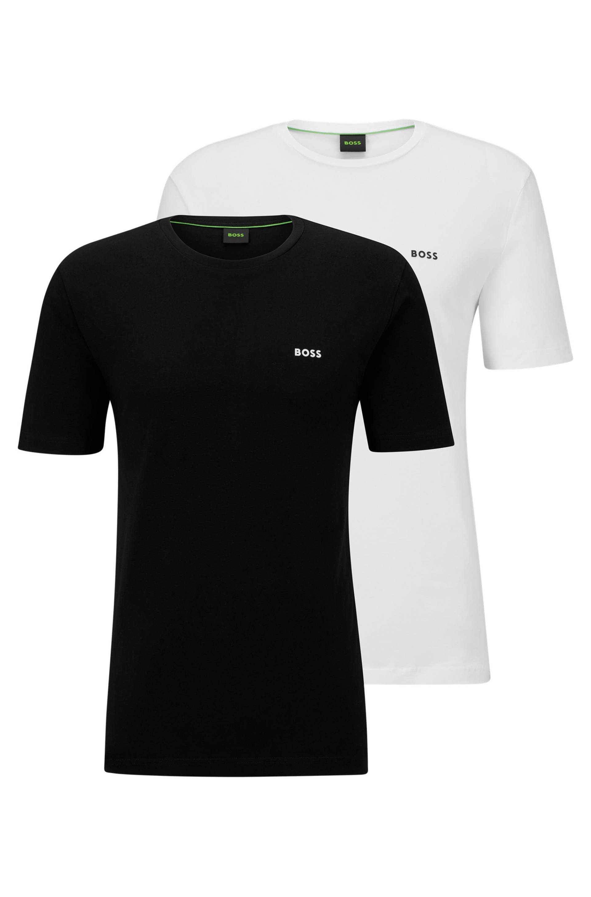 BOSS GREEN T-Shirt, (Packung, 2), mit Logodruck von BOSS GREEN