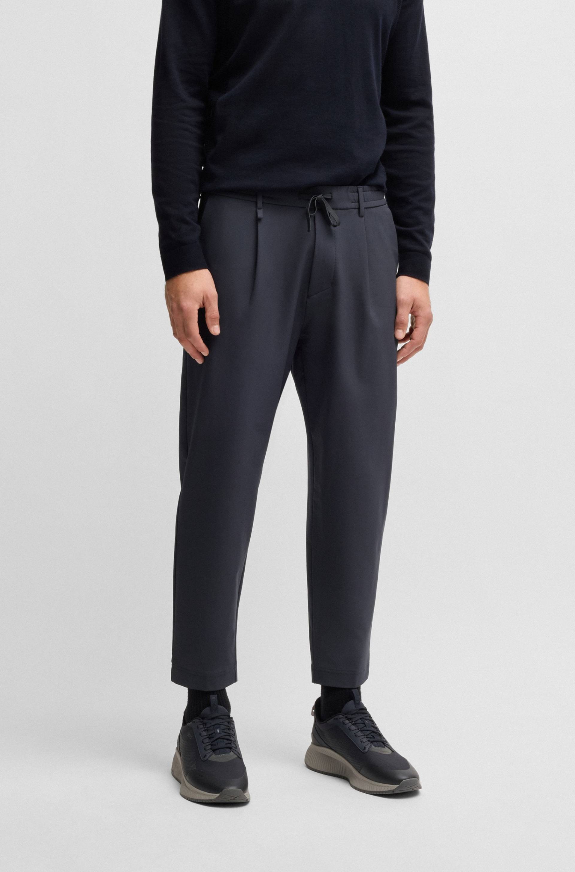 BOSS GREEN Webhose »T_Convert-Pleat«, mit Zugbund und Markenlabel von BOSS GREEN