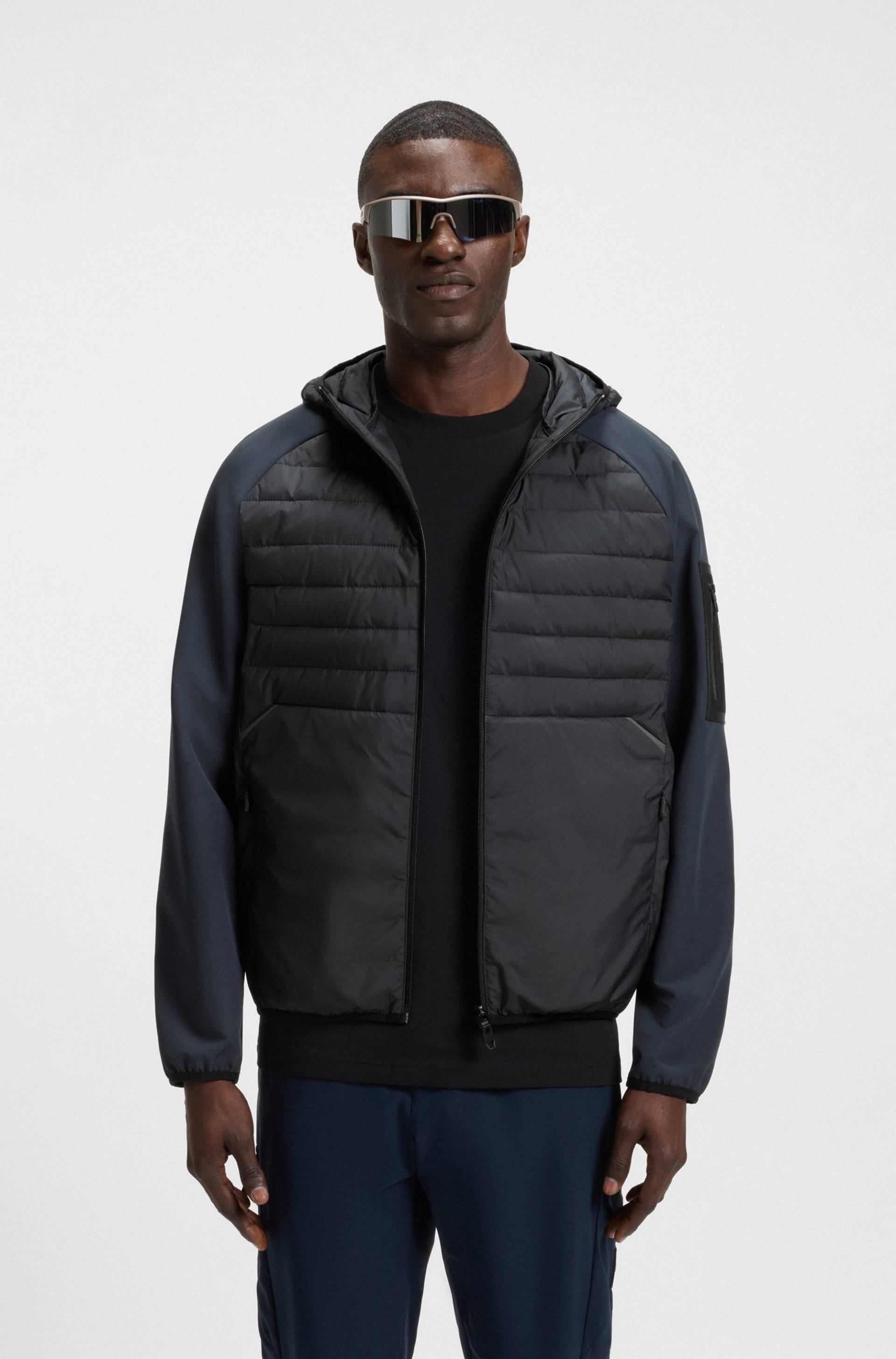 BOSS GREEN Outdoorjacke »J_Urbanex Hybrid HD«, mit Kapuze, mit soften Stretch-Einsätzen und reflektierenden Details von BOSS Green