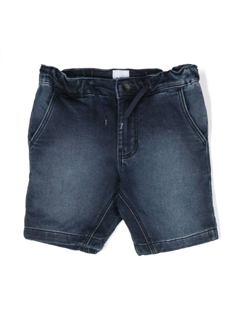 BOSS Kidswear drawstring denim shorts - Blue von BOSS Kidswear