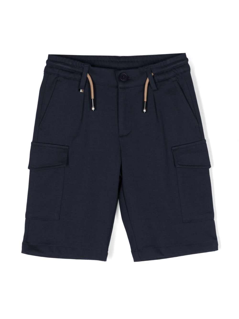 BOSS Kidswear elasticated-waistband cotton shorts - Blue von BOSS Kidswear