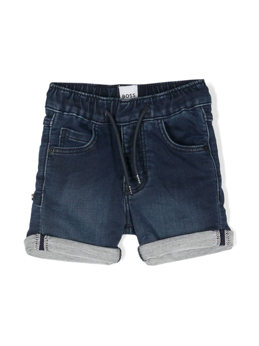 BOSS Kidswear embroidered-logo denim shorts - Blue von BOSS Kidswear