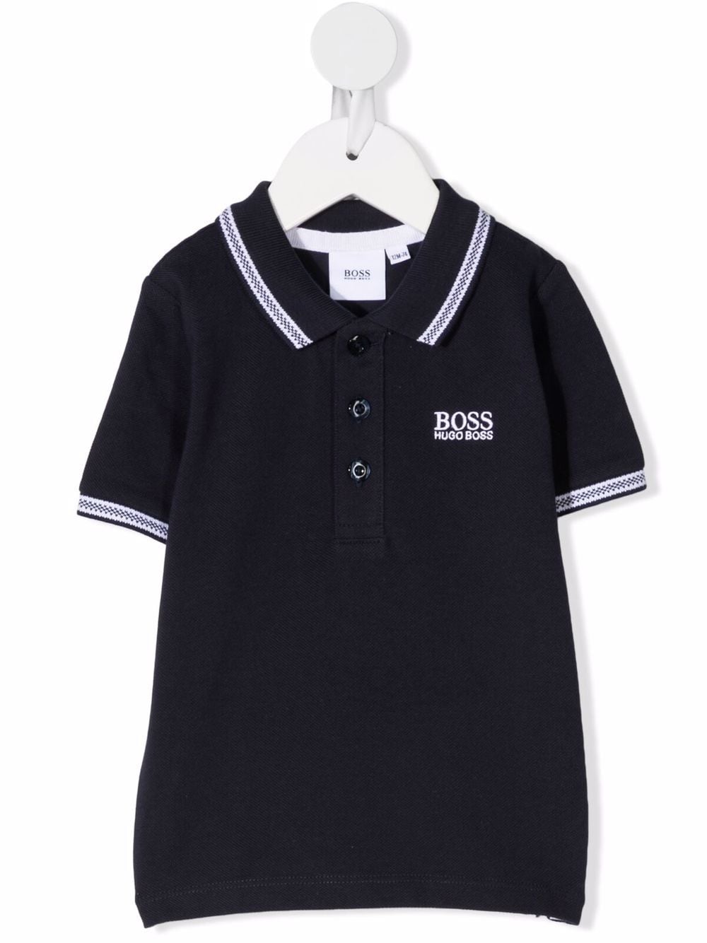 BOSS Kidswear embroidered logo polo shirt - Blue von BOSS Kidswear