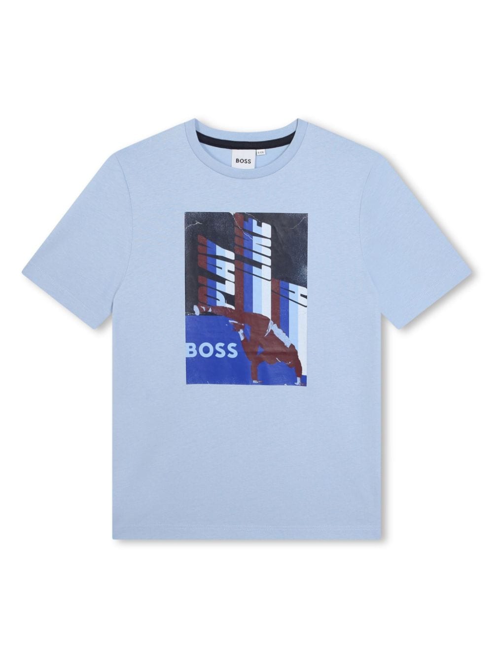 BOSS Kidswear graphic-print cotton-jersey T-shirt - Blue von BOSS Kidswear