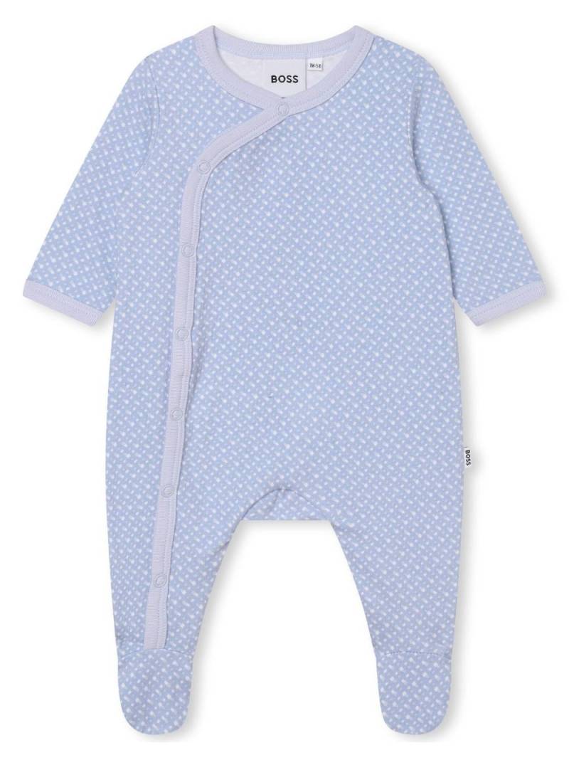 BOSS Kidswear graphic-print cotton pyjama - Blue von BOSS Kidswear