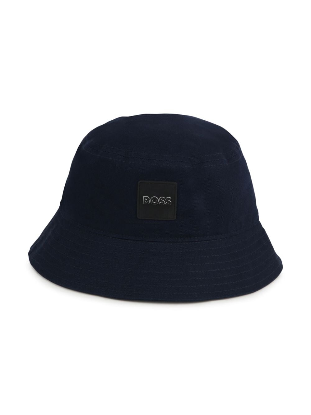 BOSS Kidswear logo-appliqué cotton bucket hat - Blue von BOSS Kidswear