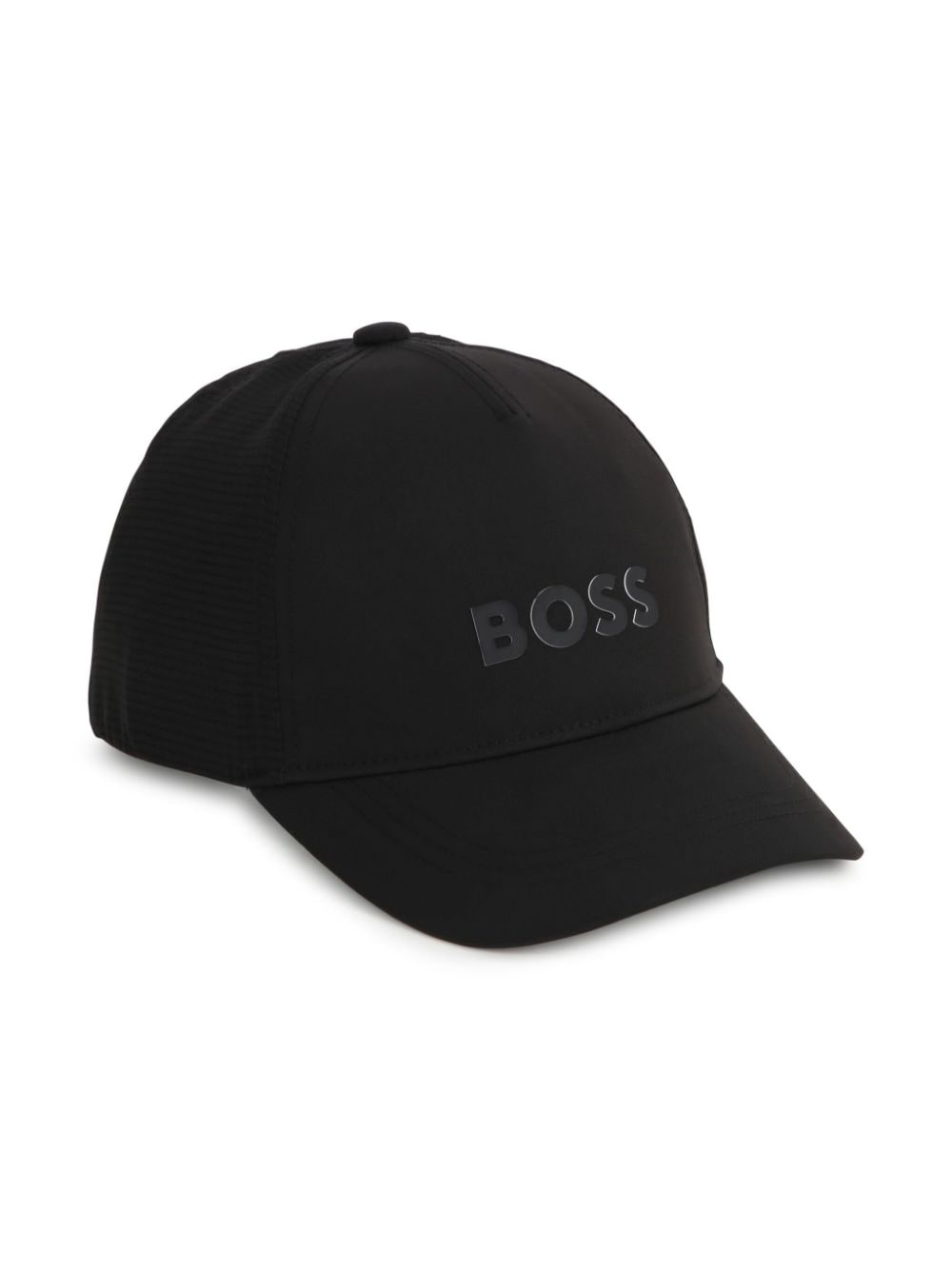 BOSS Kidswear logo-appliqué curved cap - Black von BOSS Kidswear