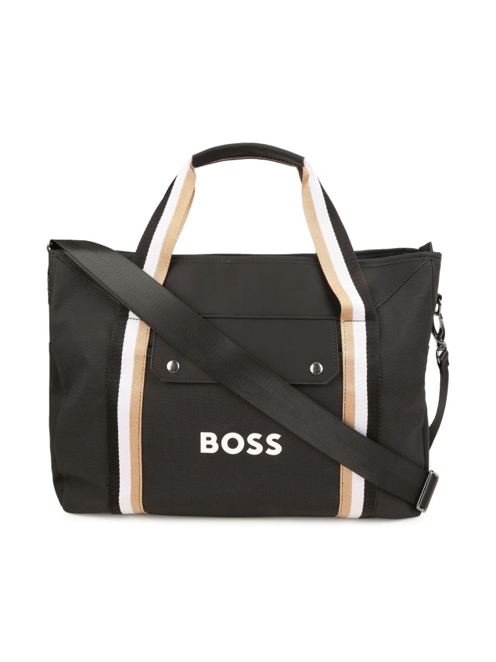 BOSS Kidswear logo-debossed changing bag - Black von BOSS Kidswear