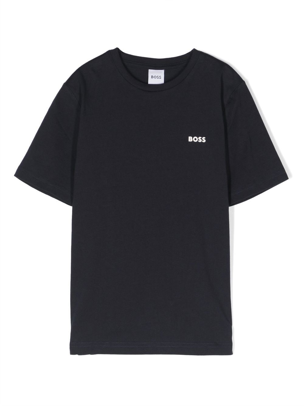 BOSS Kidswear logo-embossed cotton T-shirt - Blue von BOSS Kidswear