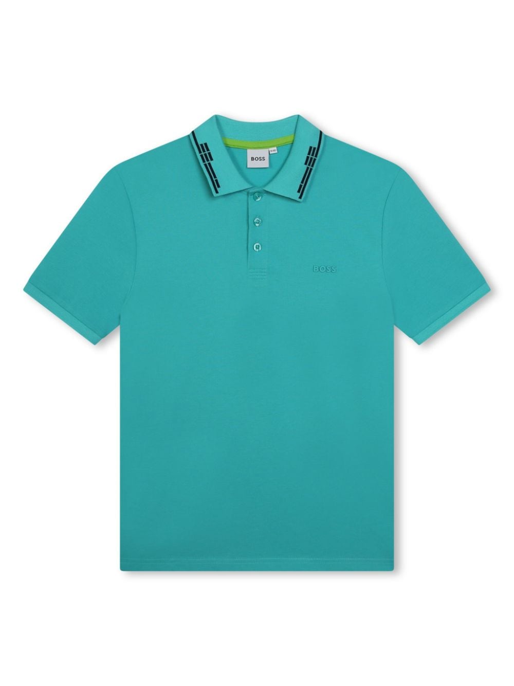 BOSS Kidswear logo-embossed polo shirt - Blue von BOSS Kidswear