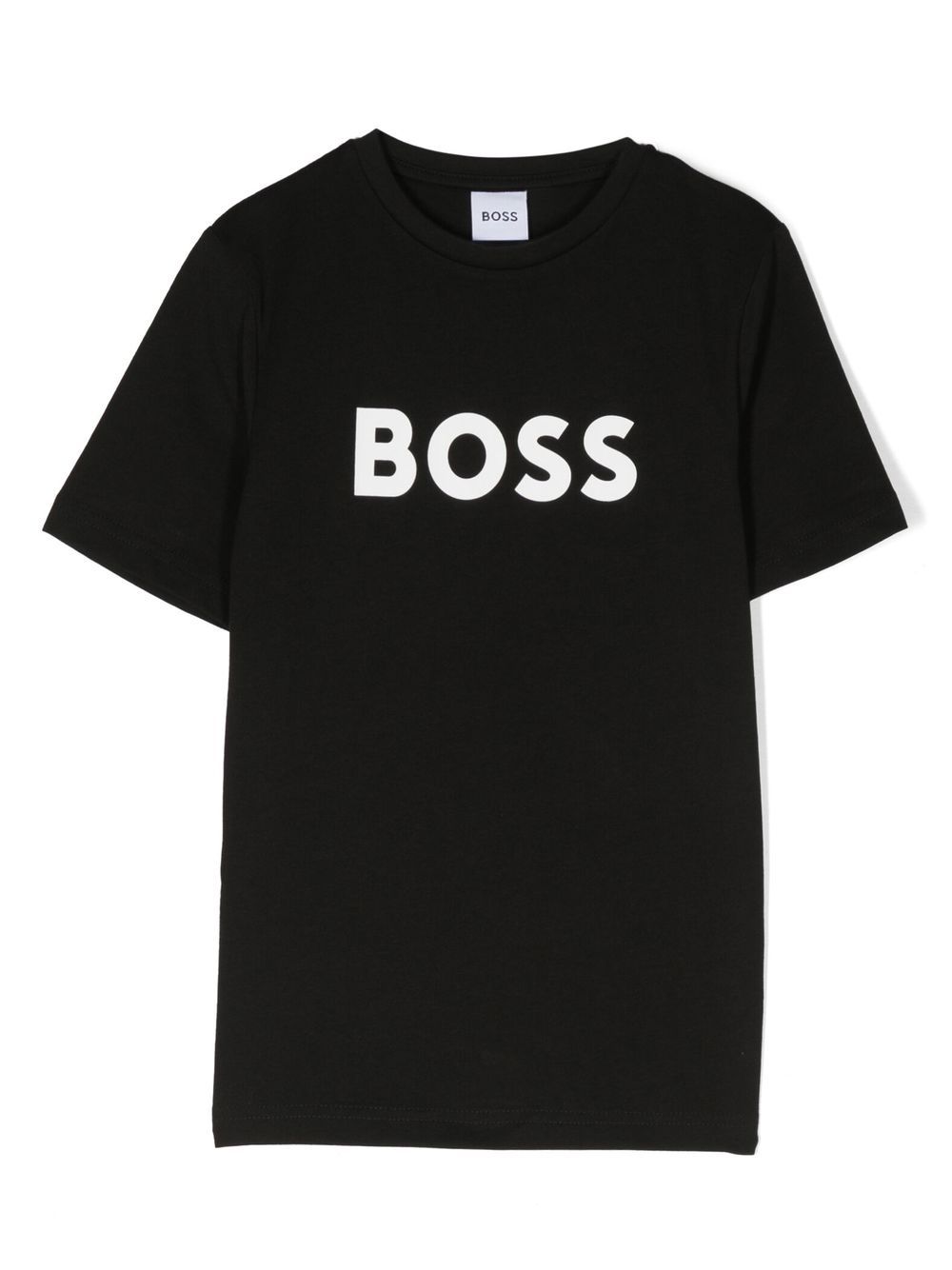 BOSS Kidswear logo-embossed t-shirt - Black von BOSS Kidswear