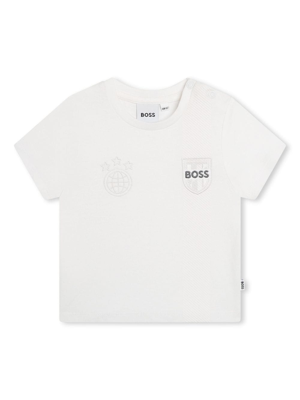 BOSS Kidswear logo-embroidered cotton T-shirt - White von BOSS Kidswear