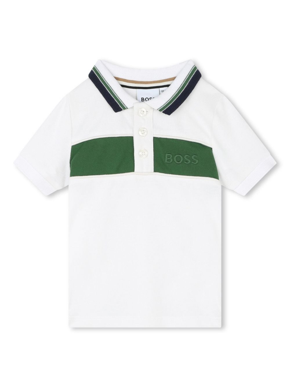 BOSS Kidswear logo-embroidered polo shirt - White von BOSS Kidswear
