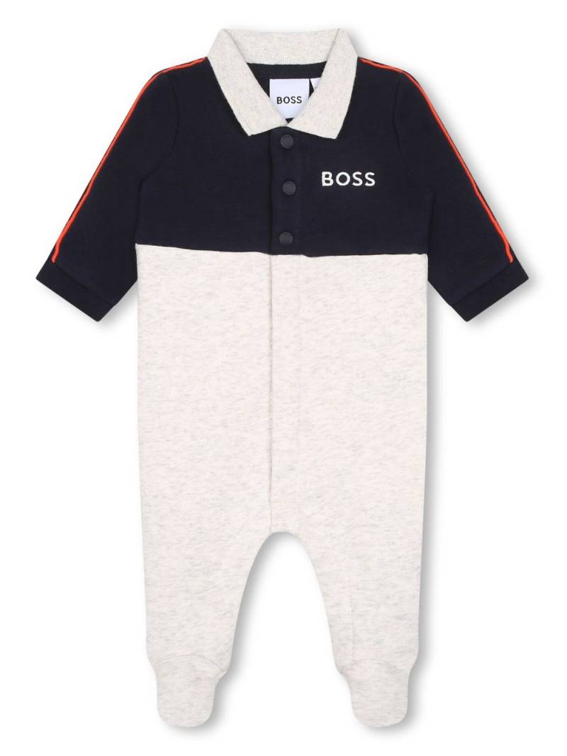 BOSS Kidswear logo-embroidered two-tone pyjamas - Grey von BOSS Kidswear