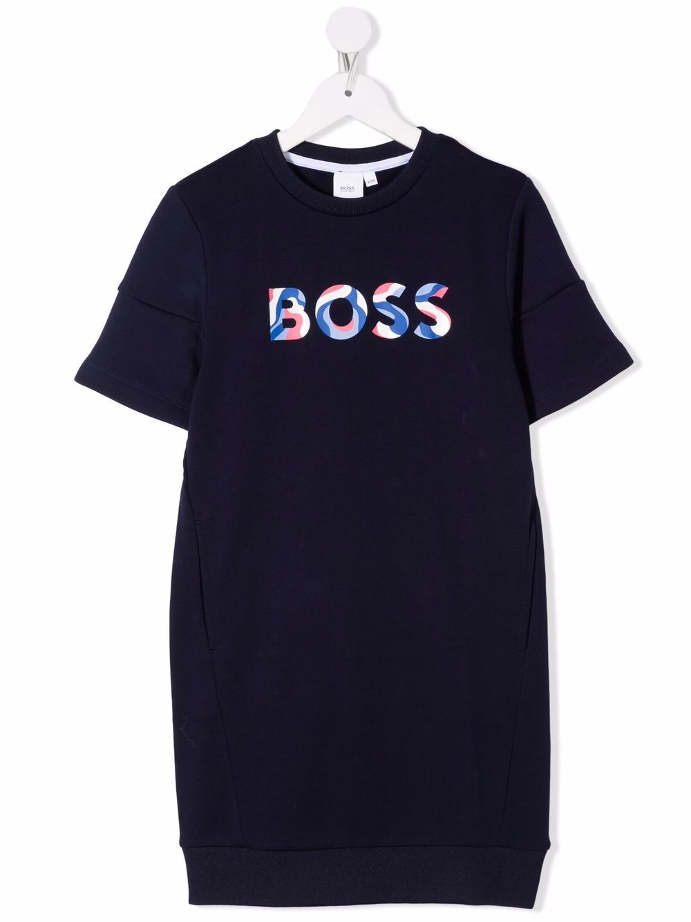 BOSS Kidswear logo-print T-shirt dress - Blue von BOSS Kidswear