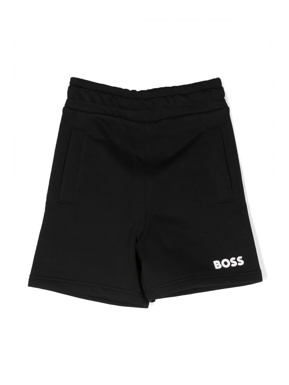 BOSS Kidswear logo print casual shorts - Black von BOSS Kidswear