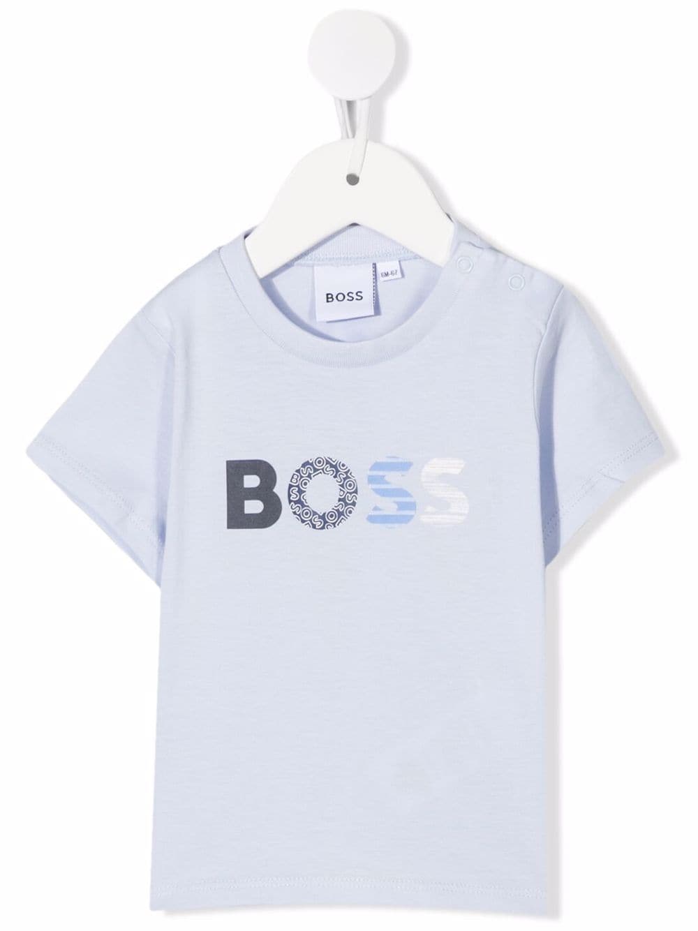 BOSS Kidswear logo-print cotton T-Shirt - Blue von BOSS Kidswear