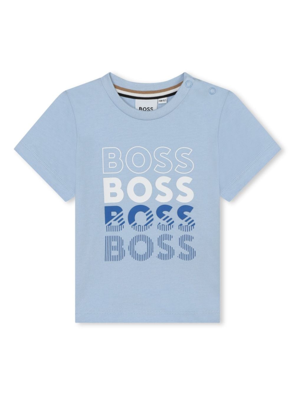 BOSS Kidswear logo-print cotton T-shirt - Blue von BOSS Kidswear